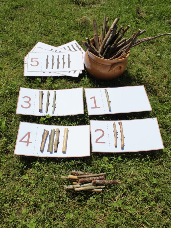 Printable Stick Counting Cards